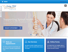 Tablet Screenshot of livingwellchiroaz.com